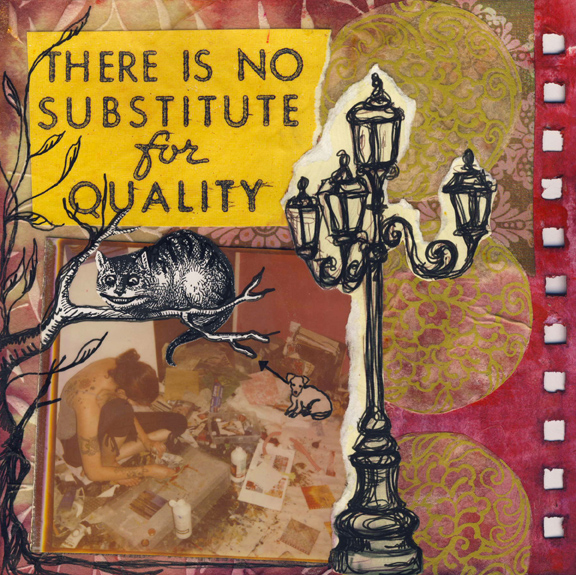 Simply Moment of Quality, 6"x6" visual journal pages, 2011