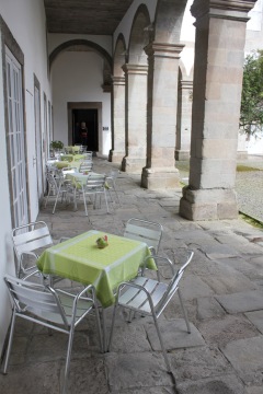 Courtyard seating--